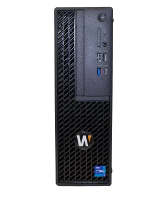 Hanwha - WWT-P-3204L - Small form factor Wisenet WAVE  Client Workstation for 2 monitor output, Wisenet WAVE pre-installed, (14th Gen) Intel Core i3, 8GB RAM, 256 SSD OS Drive, Ubuntu Linux 22.04 LTS, Nvidia Quadro A400 GPU w/ (4) Mini DisplayPort ou