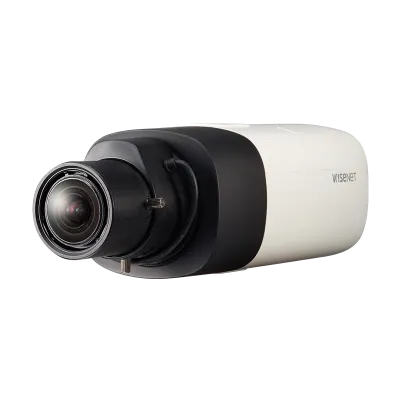 Hanwha - XNB-8000 - Wisenet X powered by Wisenet 5 network box camera, 5MP @30fps, simple focus, triple codec H.265/H.264/MJPEG with WiseStream II technology, 120dB WDR, USB port for easy installation, advanced video analytics and sound classificatio