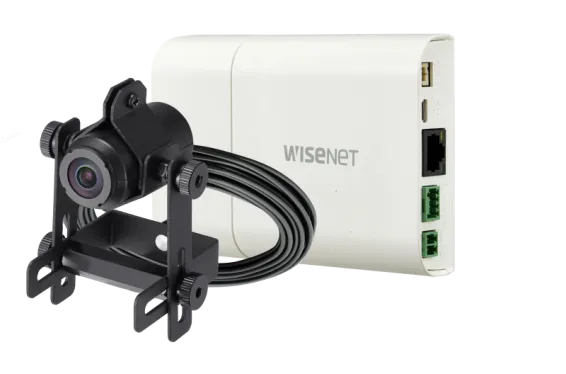 Hanwha - XNB-H6241A - Wisenet X powered by Wisenet 5 network ATM camera, 2MP, Full HD(1080p) 60fps, 2.4mm fixed lens (138°), triple codec H.265/H.264/MJPEG with WiseStream II technology, 120dB WDR, micro SD/SDHC/SDXC, USB port for easy installation, 