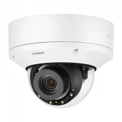 Hanwha - XND-8082RV - Wisenet 7 X-plus series network IR vandal indoor camera, 6MP @ 30fps, motorized vari-focal lens 3x (2.8~8.4mm), triple codec H.265/H.264/MJPEG with WiseStreamII technology, Extreme WDR, USB and CVBS port for easy installation, a