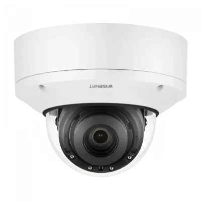 Hanwha - XND-8082RV - Wisenet 7 X-plus series network IR vandal indoor camera, 6MP @ 30fps, motorized vari-focal lens 3x (2.8~8.4mm), triple codec H.265/H.264/MJPEG with WiseStreamII technology, Extreme WDR, USB and CVBS port for easy installation, a