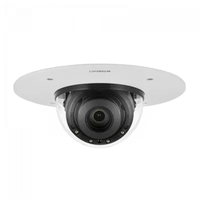 Hanwha - XND-9082RF - Wisenet 7 X-plus series network IR flush mount camera (plenum), 4K (8MP Max) @ 30fps, motorized vari-focal lens 3x (2.8~8.4mm), triple codec H.265/H.264/MJPEG with WiseStreamII technology, Extreme WDR, USB and CVBS port for easy