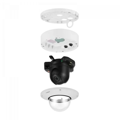 Hanwha - XND-9082RV - Wisenet 7 X-plus series network IR vandal indoor camera, 4K (8MP Max) @ 30fps, motorized vari-focal lens 3x (2.8~8.4mm), triple codec H.265/H.264/MJPEG with WiseStreamII technology, Extreme WDR, USB and CVBS port for easy instal