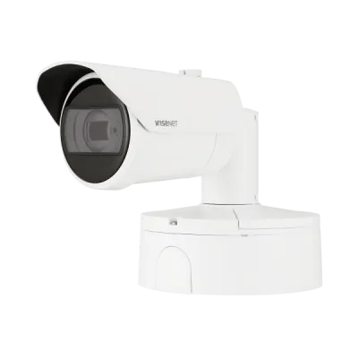 Hanwha - XNO-6083R - Powered by WN7, X-Plus series, Outdoor Network AI IR Bullet Camera, 2MP @ 120FPS, 2.8~12mm(4.3x) (119.5°~27.9°) motorized varifocal lens, Triple codec (H.265/H.264/MJPEG), IR viewable length 50m (164ft), USB port for easy install