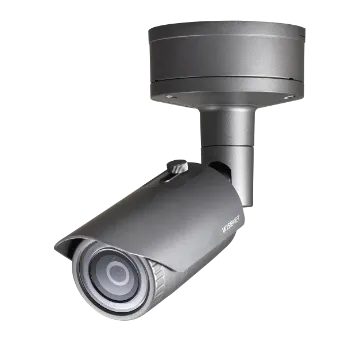 Hanwha - XNO-8030R - Wisenet X powered by Wisenet 5 network outdoor vandal bullet camera, 5MP @30fps, 4.6mm fixed lens (77.9°), triple codec H.265/H.264/MJPEG with WiseStream II technology, 120dB WDR, USB port for easy installation, advanced video an