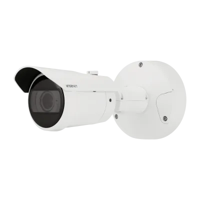 Hanwha - XNO-C7083R - Powered by WN7, Outdoor Network AI IR Bullet Camera, 4MP resolution @ 60FPS (WDR off)/30FPS (WDR on), 2.8~10mm(3.6x) (109.7°~30.4°) motorized varifocal lens, Triple codec (H.265/H.264/MJPEG), IR viewable length 40m (131.2ft), US