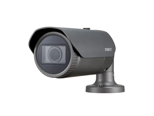 Hanwha - XNO-L6080R - Wisenet X powered by Wisenet 5 network IR outdoor bullet camera, 2MP, Full HD(1080p) @60fps, motorized vari-focal lens 3.1x (3.2~10mm) (109°~33.2°), triple codec H.265/H.264/MJPEG with WiseStream II technology, 120dB WDR, USB po