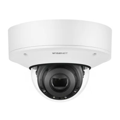 Hanwha - XNV-6081RE - Wisenet X powered by Wisenet 5 network IR outdoor vandal dome camera with PoE Extender, PoE+ in PoE out, 2MP @60fps, Motorized Varifocal Lens (2.8mm ~12mm), triple codec H.265/H.264/MJPEG with WiseStream II technology,WDR 150dB,