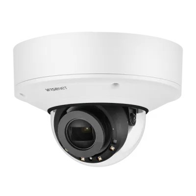 Hanwha - XNV-6081RE - Wisenet X powered by Wisenet 5 network IR outdoor vandal dome camera with PoE Extender, PoE+ in PoE out, 2MP @60fps, Motorized Varifocal Lens (2.8mm ~12mm), triple codec H.265/H.264/MJPEG with WiseStream II technology,WDR 150dB,
