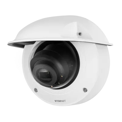 Hanwha - XNV-6081RE - Wisenet X powered by Wisenet 5 network IR outdoor vandal dome camera with PoE Extender, PoE+ in PoE out, 2MP @60fps, Motorized Varifocal Lens (2.8mm ~12mm), triple codec H.265/H.264/MJPEG with WiseStream II technology,WDR 150dB,