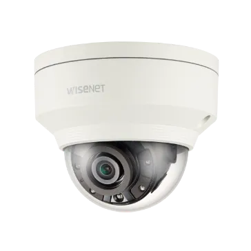 Hanwha - XNV-8040R - Wisenet X powered by Wisenet 5 network IR outdoor vandal dome camera, 5MP @30fps, 7mm fixed focal lens (50.7°), triple codec H.265/H.264/MJPEG with WiseStream II technology, 120dB WDR, USB port for easy installation, advanced vid