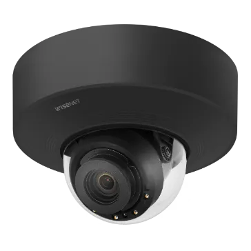 Hanwha - XNV-8081R - Wisenet X series Plus powered by Wisenet 5 IR network outdoor vandal dome camera, modular structure, 5MP @ 30fps, motorized vari-focal lens 2.6x (3.6~9.4mm) (102.5°~38.7°), triple codec H.265/H.264/MJPEG with WiseStream II techno