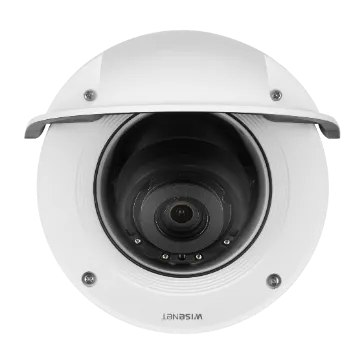 Hanwha - XNV-8081R - Wisenet X series Plus powered by Wisenet 5 IR network outdoor vandal dome camera, modular structure, 5MP @ 30fps, motorized vari-focal lens 2.6x (3.6~9.4mm) (102.5°~38.7°), triple codec H.265/H.264/MJPEG with WiseStream II techno