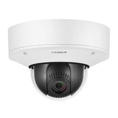 Hanwha - XNV-8081Z - Wisenet X series Plus powered by Wisenet 5 network outdoor vandal dome camera, modular structure, 5MP @ 30fps, motorized vari-focal lens 2.6x (3.6~9.4mm) (102.5°~38.7°), PTRZ, triple codec H.265/H.264/MJPEG with WiseStream II tec