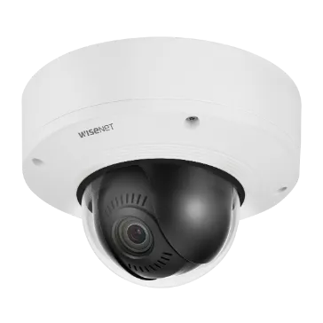 Hanwha - XNV-8081Z - Wisenet X series Plus powered by Wisenet 5 network outdoor vandal dome camera, modular structure, 5MP @ 30fps, motorized vari-focal lens 2.6x (3.6~9.4mm) (102.5°~38.7°), PTRZ, triple codec H.265/H.264/MJPEG with WiseStream II tec