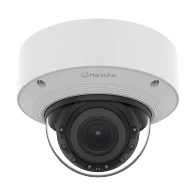 Hanwha - XNV-A8084R -  5MP Outdoor Network AI IR Vandal Dome Camera, 3.3-9.3mm 