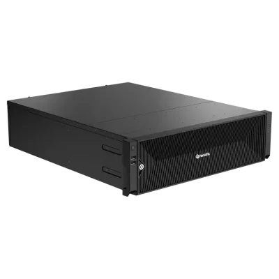 Hanwha - XRN-3220B4 - 8K NVR (Intel based), 32Ch, No HDD, 16 SATA HDD bays (up to 10TB per HDD), H.265/H.264/MJPEG, SUNAPI, ONVIF, ARB (Automatic Recovery Backup) & Failover (N+1), Up To 520 Mbps Recording / Up To 200 Mbps Playback, Dual Stream Recor