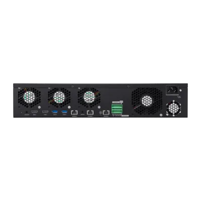 Hanwha - XRN-6410B2-12TB - 8K NVR (Intel based), 12TB RAW, 64 channels, H265,H264, MJPEG, 8 fixed internal SATA HDDs (10TB max per HDD), ARB (Automatic Recovery Backup), 400 Mbps recording / up to 32 Mbps playback, Dual stream recording, WiseStream t