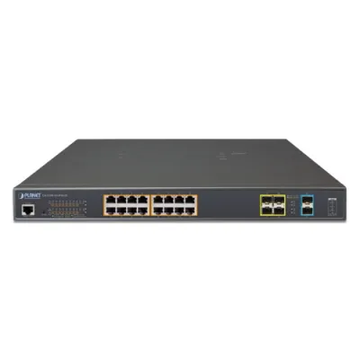 Planet - GS-5220-16UP4S2X - L2+ 16-Port 10/100/1000T Ultra PoE + 4-Port 100/1000X SFP + 2-Port 10G SFP+ Managed Switch