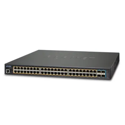 Planet - GS-5220-48PL4XR - L3 48-Port 10/100/1000T 802.3at PoE + 4-Port 10G SFP+ Managed Switch