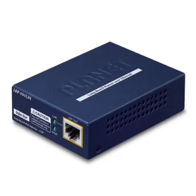 Planet - LRP-101UH - 1-Port Long Reach POE over UTP Injector, -20 to 70 Degree C, up to 500 Meter