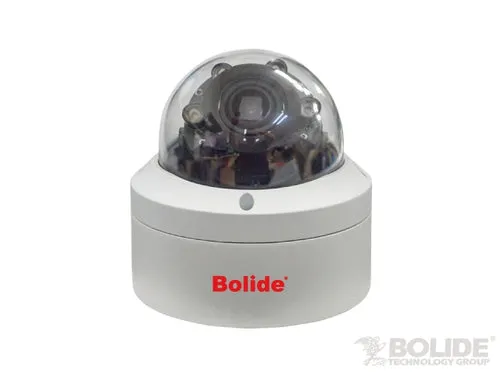 BOLIDE - BC1509AVAIRM/22/AHQ - 5.0MP AHD / TVI / CVI / Analog Vandalproof Dome Camera, 1/3" CMOS, 6.0-22mm Wide Angle Motorized Varifocal Lens, IR Up to 65 ft., Control Over Coax, OSC, Quickswitch, 12VDC, White