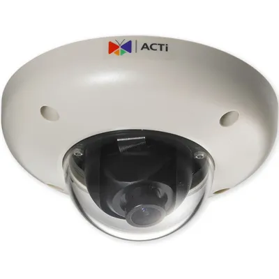 ACTi - E55 - 1MP Indoor Vandal-Resistant Dome IP Camera with 2.8mm Fixed Lens, WDR and PoE