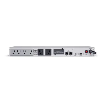 CYBERPOWER - CP1000PFCRM1U - 1000VA/600W 1U Rackmount UPS, 6 NEMA 5-15R Outlets, NEMA 5-15P Plug, 10 Ft. Cord, LCD, AVR, Sinewave, Relay, SNMP, PowerPanel Business Software, 3 Year Warranty