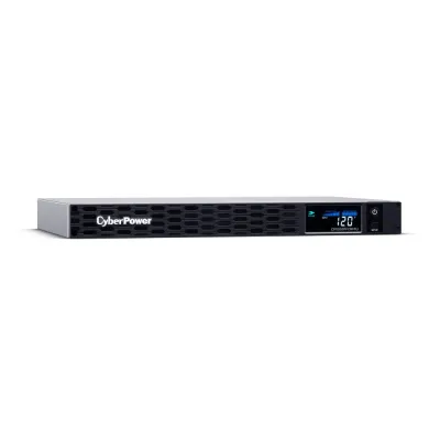 CYBERPOWER - CP1000PFCRM1U - 1000VA/600W 1U Rackmount UPS, 6 NEMA 5-15R Outlets, NEMA 5-15P Plug, 10 Ft. Cord, LCD, AVR, Sinewave, Relay, SNMP, PowerPanel Business Software, 3 Year Warranty