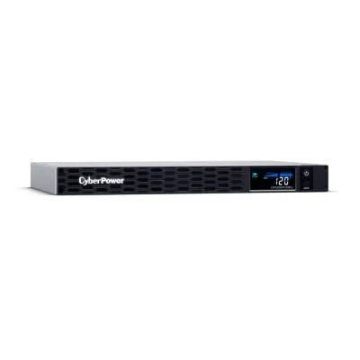 CYBERPOWER - CP1500PFCRM1U - 1500VA/900W 1U Rackmount UPS, 6 NEMA 5-15R Outlets, NEMA 5-15P Plug, 10 Ft. Cord, LCD, AVR, Sinewave, Relay, SNMP, PowerPanel Business Software, 3 Year Warranty