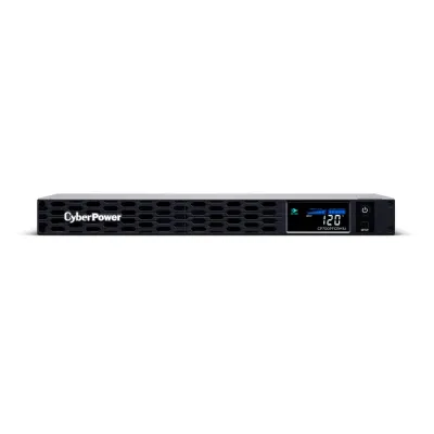 CYBERPOWER - CP700PFCRM1U - 700VA/400W 1U Rackmount UPS, 6 NEMA 5-15R Outlets, NEMA 5-15P Plug, 10 Ft. Cord, LCD, AVR, Sinewave, Relay, SNMP, PowerPanel Business Software, 3 Year Warranty
