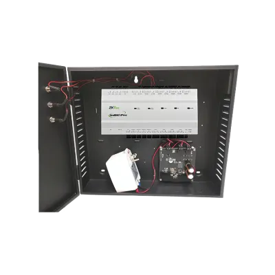 ZKTeco USA - US-inBio-4 Door Kit - 4-door KIT includes: 1 pc USinBio-460 panel, power supply and metal cabinet