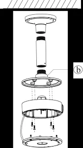 Geovision - 81-MT11700-0001 - GV-MOUNT Pendant Mount for GV-GEBF2802/4802, GV-GEB4900