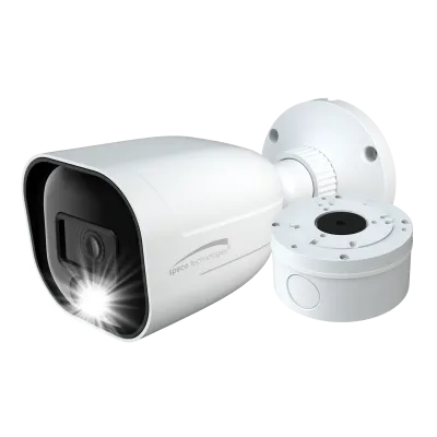 Speco - H2AB2 - 2MP White Light Intensifier® HD-TVI Bullet Camera with Built-in Microphone