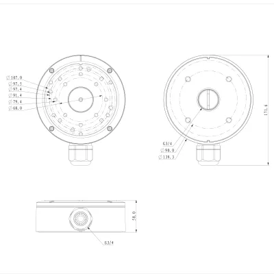 Speco - JB3 - Junction Box