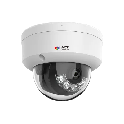 ACTi - L71 - 2MP Deep Learning AI f2.8mm Outdoor Fixed Dome with IR LED 55m, White LED 50m, Smart Dual Light, WDR 140dB