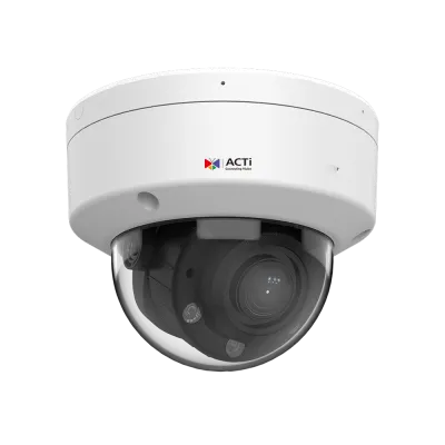 ACTi - L81 - 2MP Deep Learning AI 4.3x Outdoor Zoom Dome with IR LED 65m, White LED 55m, Smart Dual Light, WDR 140dB
