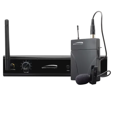 Speco - M24GLK - 2.4GHz Wireless Microphone Kit – Receiver + Bodypack