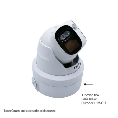 Luminys - N5P-8DA2  - 2 x 4MP Network LumiDeterrent Stitched Turret Camera, 2.8 mm Lens