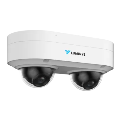 Luminys - N9P-4RA2 - 2 x 4MP LumiFlex Dual-Sensor Dome Camera with 2.8 mm Lens, IR LEDs