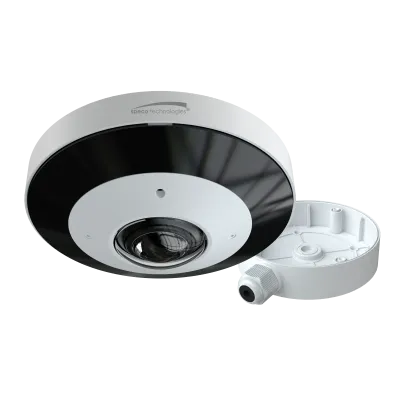 Speco - O12MDP4 - 12MP IP Indoor/Outdoor 360° Fisheye Camera with People and Vehicle Detection – Includes Junction Box