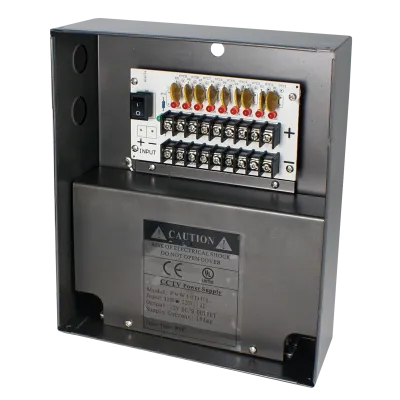 Speco - P9W10DUL - 9CH @ 10A DC Camera Power Supply – UL Certified (W-12VDC-9P/10A(UL)AP)