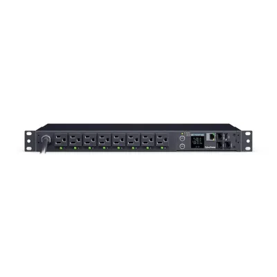 CYBERPOWER - PDU41021 - Switched PDU 15A 120V NEMA 5-15P input 16 NEMA 5-15R output 12ft cord 1U 3 Year Warranty