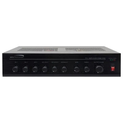 Speco - PMM120A - 120W PA Mixer Power Amplifier with 6 Inputs