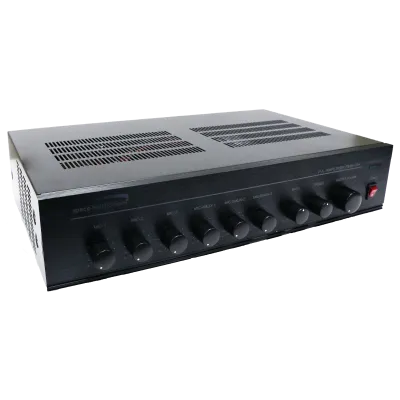 Speco - PMM60A - 60W PA Mixer Power Amplifier with 6 Inputs