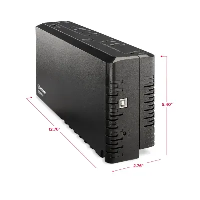 CYBERPOWER - SL950U - 950VA/510W Slim Line Standby UPS, 8 NEMA 5-15R Outlets, NEMA 5-15P Plug, 5 Ft Cord, 1 USB-A and one USB-C Charging Port, USB, PowerPanel Personal, 3 Yr Warranty