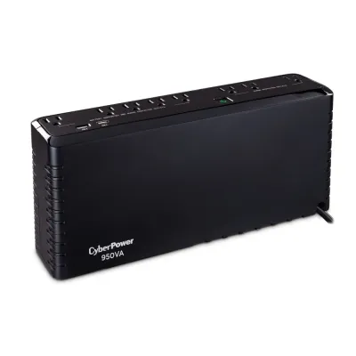 CYBERPOWER - SL950U - 950VA/510W Slim Line Standby UPS, 8 NEMA 5-15R Outlets, NEMA 5-15P Plug, 5 Ft Cord, 1 USB-A and one USB-C Charging Port, USB, PowerPanel Personal, 3 Yr Warranty