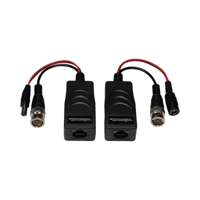 AVYCON - AVA-TVI-VP-BLN - 1 Ch. HD Hybrid balun up to 820ft on HD-TVI, HD-CVI, AHD, and Analog cameras. Transmits HD and Analog video and power, RJ45 input