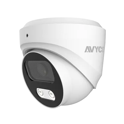 AVYCON - AVC-TMT51F28 - 5MP EVO Series TVI/CVI/AHD Outdoor Metal Turret, 2.8mm, 5MP/20fps, 4MP/30fps, 2MP/30fps switchable, built-in MIC, DWDR, 3DDNR, DC12V, White