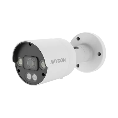 AVYCON - AVC-TCB81F28 - 8MP (3840x2160), Bullet Full Color Camera, 4-in-1, HD-TVI (default), CVI, AHD, ANALOG (960H), InfiniteColor, 2.8mm Lens, DWDR, CoC, OSD, BLC, DC12V, IP67, White